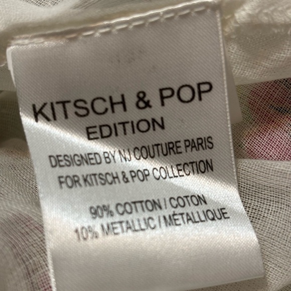 Kitsch & Pop Barok Paris Women’s Floral/Metallic Maxi Skirt M Boho Colorful NWT - Picture 4 of 5